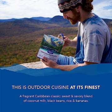 Backpacker's Pantry Cuban Coconut Rice & Black Beans - Freeze Dried Backpacking & Camping Food - Emergency Food - 24 Grams of Protein, Vegan, Gluten-Free - 1 Count