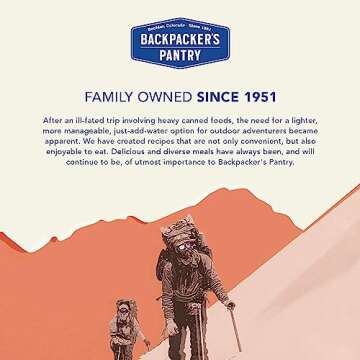 Backpacker's Pantry Cuban Coconut Rice & Black Beans - Freeze Dried Backpacking & Camping Food - Emergency Food - 24 Grams of Protein, Vegan, Gluten-Free - 1 Count