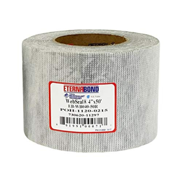 EternaBond WebSeal White 4" x50' MicroSealant Woven Polyester Tape | 23 mil Total Thickness | EB-WB0...