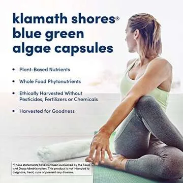 Klamath Shores Blue Green Algae Capsules for Health