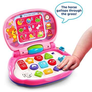 VTech Brilliant Baby Laptop - Educational Travel Toy for Young Learners