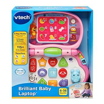 VTech Brilliant Baby Laptop - Fun, Educational Toy for Toddlers