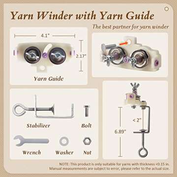 Adhafera Yarn Winder for Easy Yarn Ball Creation