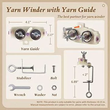Adhafera Yarn Winder for Easy Yarn Ball Creation