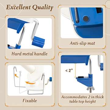 Adhafera Yarn Winder for Easy Yarn Ball Creation