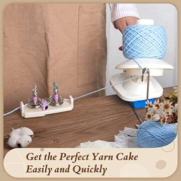 Adhafera Yarn Winder for Easy Yarn Ball Creation
