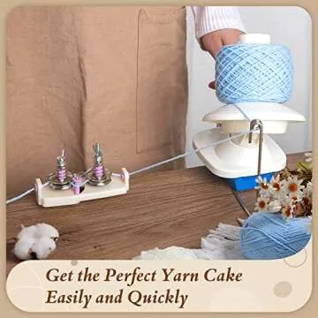 Adhafera Yarn Winder for Easy Yarn Ball Creation