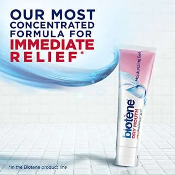 biotène Oral Balance Moisturizing Gel, Alcohol Free Gel and Dry Mouth Gel, Flavor Free, 1.5 Oz