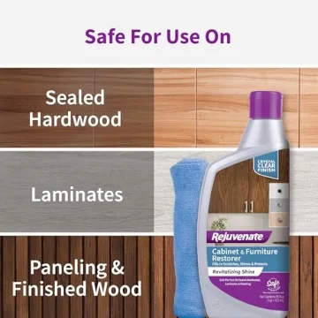 Rejuvenate Cabinet And Furniture Restorer Fills In Scratches, Shines And Protects Indoor Cabinets And Furniture, 16 Ounces