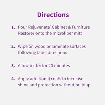 Rejuvenate Cabinet And Furniture Restorer Fills In Scratches, Shines And Protects Indoor Cabinets And Furniture, 16 Ounces