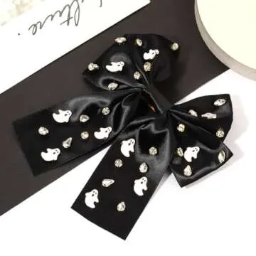 Spooky Halloween Hair Bows for Women Perfect for Parties