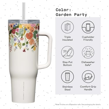 Corkcicle x Rifle Paper Co. Cruiser Tumbler 40 oz