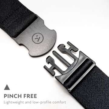 Arcade The Original Unisex Adventure Belt, Heavy Duty Elastic Webbing, Non-Metal Travel Friendly Buc...