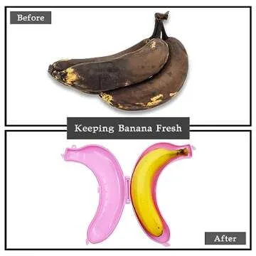 YINPIXUS 3 Pack Banana Cases for Fresh Fruits On-the-Go