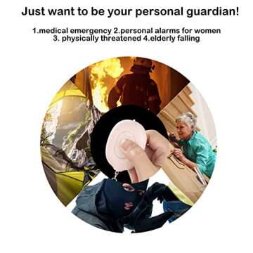 Graduation Gifts Upgraded 3in1 self Defense Personal Alarms for Women Keychain 140dB Loud Siren Safety Protection Device with LED Light USB Rechargeable for Girls Kids Seniors