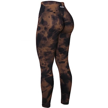 AUROLA Dream Tie Dye Workout Leggings for Women Seamless High Waist Scrunch Athletic Running Gym Fit...