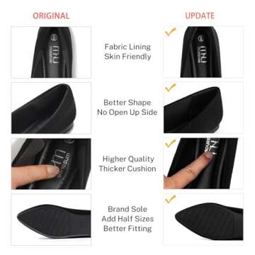 MUSSHOE Flat Shoes Women Comfortable Slip on Women's Flats