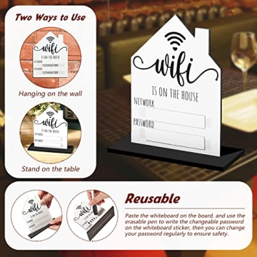 Stylish Wifi Password Sign for Guests Easy Access