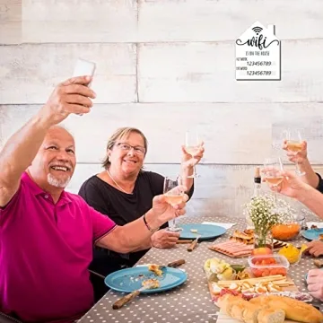 Stylish Wifi Password Sign for Guests Easy Access