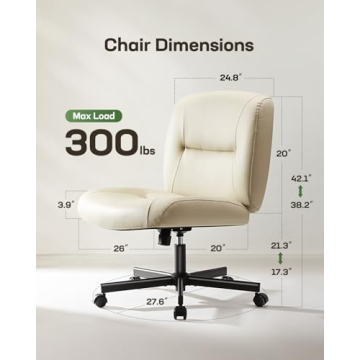 Marsail Criss Cross Office Chair with Adjustable Height