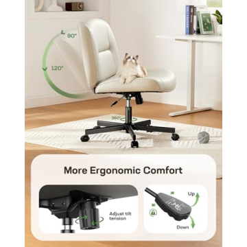 Marsail Criss Cross Office Chair with Adjustable Height