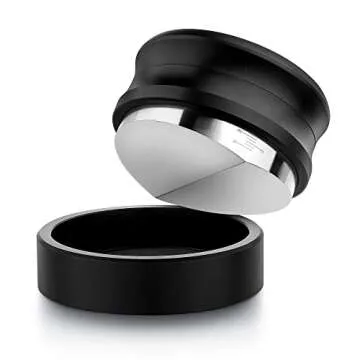 Normcore 53.3mm Coffee Distribution Tool - Espresso Leveler - Coffee Leveling Tool Fits 54mm Breville Portafilters - Barista Espresso Accessories - Adjustable Depth - Stainless Steel base