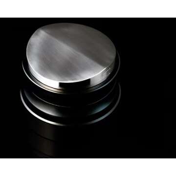 Normcore 53.3mm Coffee Distribution Tool - Espresso Leveler - Coffee Leveling Tool Fits 54mm Breville Portafilters - Barista Espresso Accessories - Adjustable Depth - Stainless Steel base