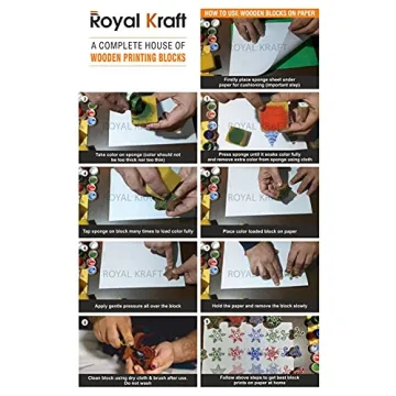 Royal Kraft Block Printing Stamps for Creative Expression