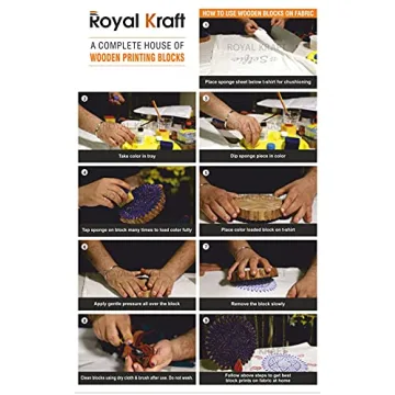 Royal Kraft Block Printing Stamps for Creative Expression