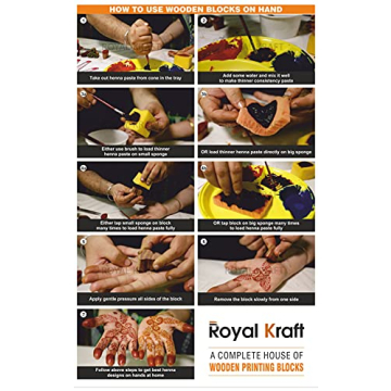 Royal Kraft Block Printing Stamps for Creative Expression