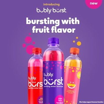 Delicious bubly burst Peach Mango Sparkling Water