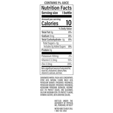 Delicious bubly burst Peach Mango Sparkling Water