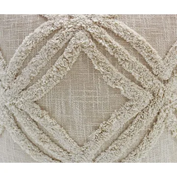 Stylish COTTON CRAFT Hand Tufted Pouf for Home Use