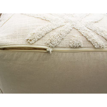 Stylish COTTON CRAFT Hand Tufted Pouf for Home Use