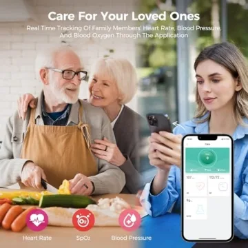 Smart Health Tracker Ring - Heart Rate, Sleep & Waterproof