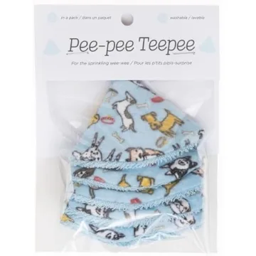 Pee Pee Teepee Dogs 5-Pack Soft Baby Boy Diaper Shields