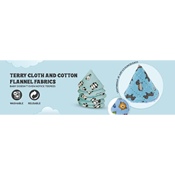 Pee Pee Teepee Dogs 5-Pack Soft Baby Boy Diaper Shields