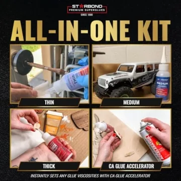 Starbond Premium CA Glue Bundle for Woodworking and Crafts
