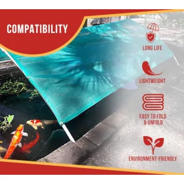 Sturdy 16x24 Green Heavy Duty Shade Mesh Tarps for Outdoor Use