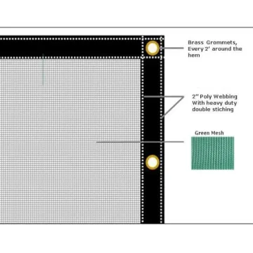 Sturdy 16x24 Green Heavy Duty Shade Mesh Tarps for Outdoor Use