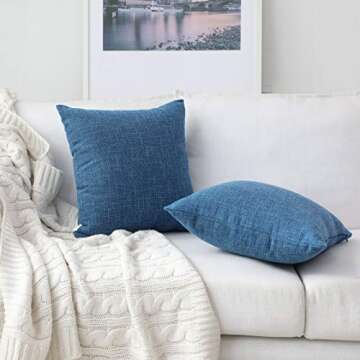 Stylish Kevin Textile Star Striped Linen Cushions 26-Inch