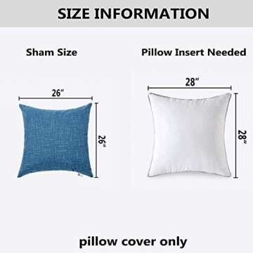 Stylish Kevin Textile Star Striped Linen Cushions 26-Inch