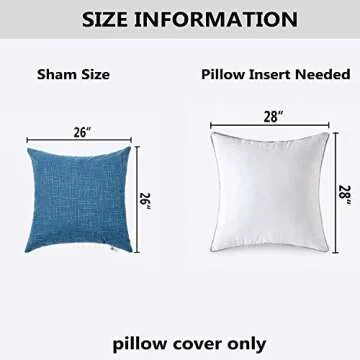 Stylish Kevin Textile Star Striped Linen Cushions 26-Inch