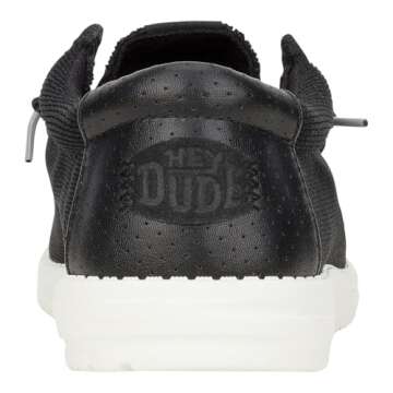 Hey Dude Wally Hex Black Size 11, Men’s Shoes, Men's Slip-on Loafers, Comfortable & Light-Weight