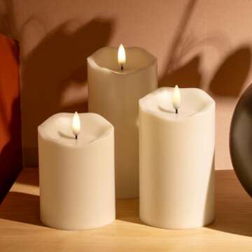 Mingfuxin Flameless Candles: Safe, Battery Operated LED Light