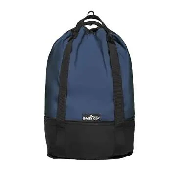 Stokke Babyzen YOYO Bag, Navy Blue - Provides Additional, Sturdy Storage on the YOYO2 Stroller - Includes Wheel Base & Hooks