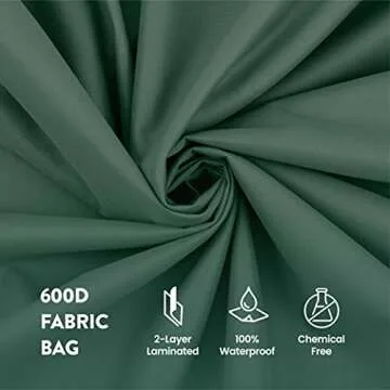 ZOBER Christmas Wreath Storage Container - 36 Inch Wreath Box, Garland Storage - 2 Zippers, Durable Handles - Holiday and Seasonal Wreath Storage Boxes - 2 Pack (Green)