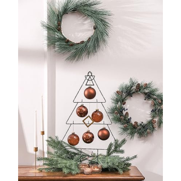 Elegant Brown Glass Christmas Ball Ornaments for Decoration
