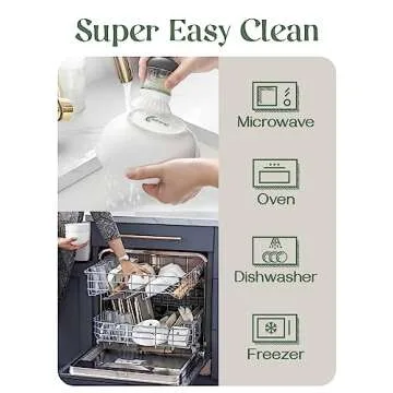 DOWAN 5.8" Deep Soup Bowls & Cereal Bowls - 30 Ounces Large Bowls Set of 4 for Kitchen - White Ceramic Bowls for Cereal, Soup, Oatmeal, Salad, Ramen, Noodle, Rice - Dishwasher & Oven Safe