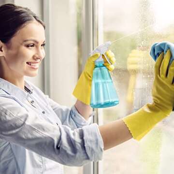 BALABALA Spray Bottles Pack of 5 Water Squirt Bottle 17 oz Adjustable Empty Plastic Storage Container for Cleaning Solutions, Gardening, Pets, Plants, Hair Misting, Leak Proof, BPA Free, 5 Colors